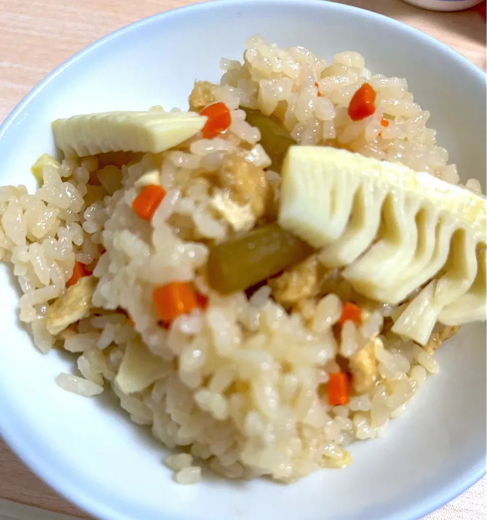 筍と蕗のオイスター炊き込みご飯|もーやんさん