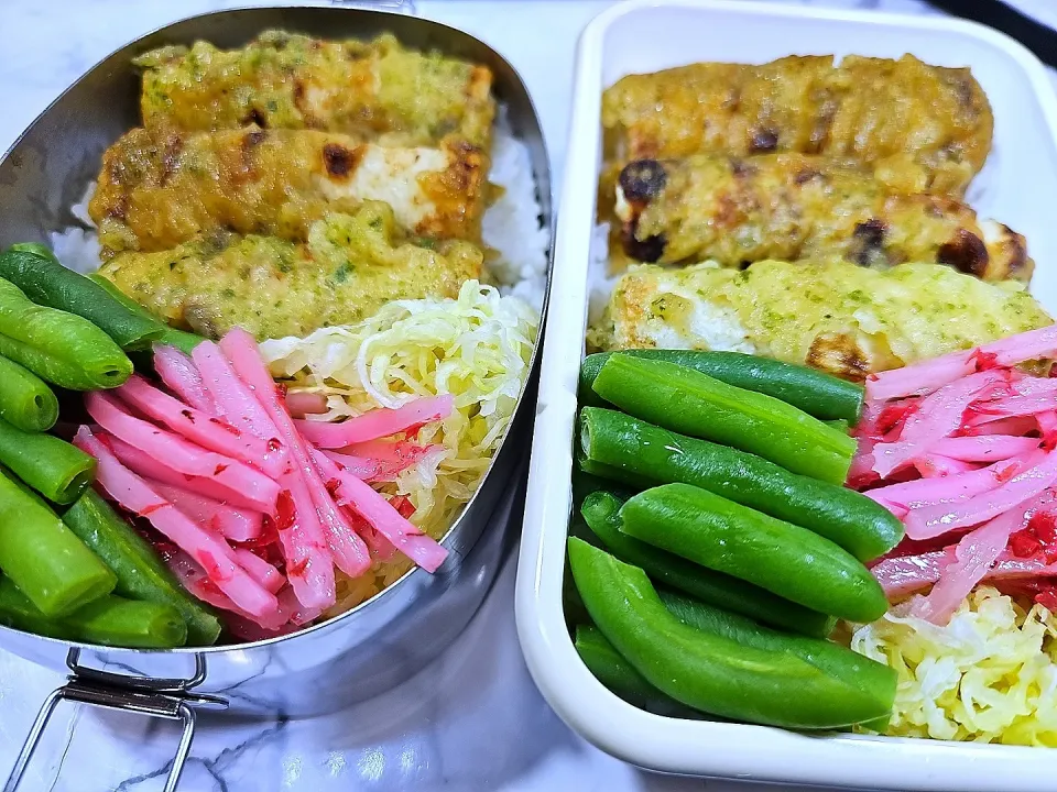 旦那弁当 息子弁当 いそべ天丼|ハル猫さん