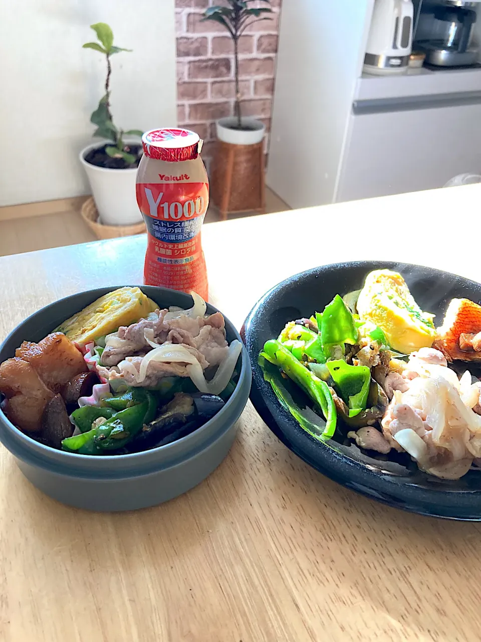 Snapdishの料理写真:旦那さんお弁当おかずとmyランチプレート💕10連休終わり、また頑張ろう٩(๑❛ᴗ❛๑)۶ー|さくたえさん