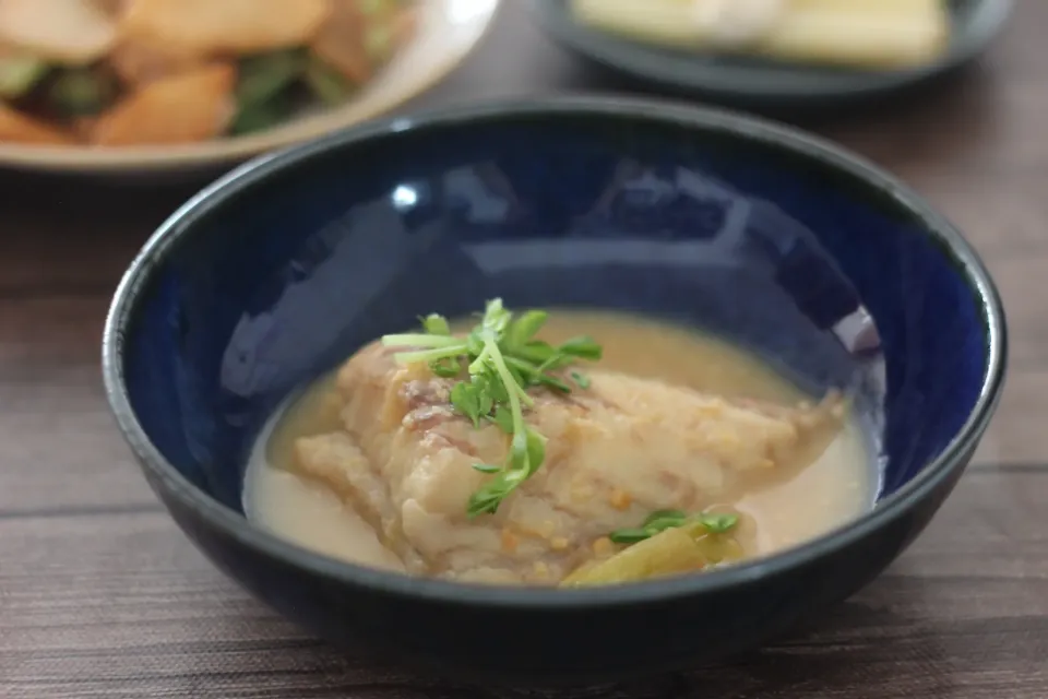 かすべの甘酒みそ煮|ちいさなしあわせキッチンさん