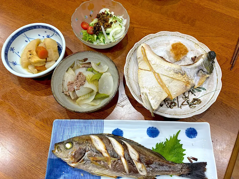 GW 娘帰省 リクエストは焼き魚と野菜|sakuramochiさん