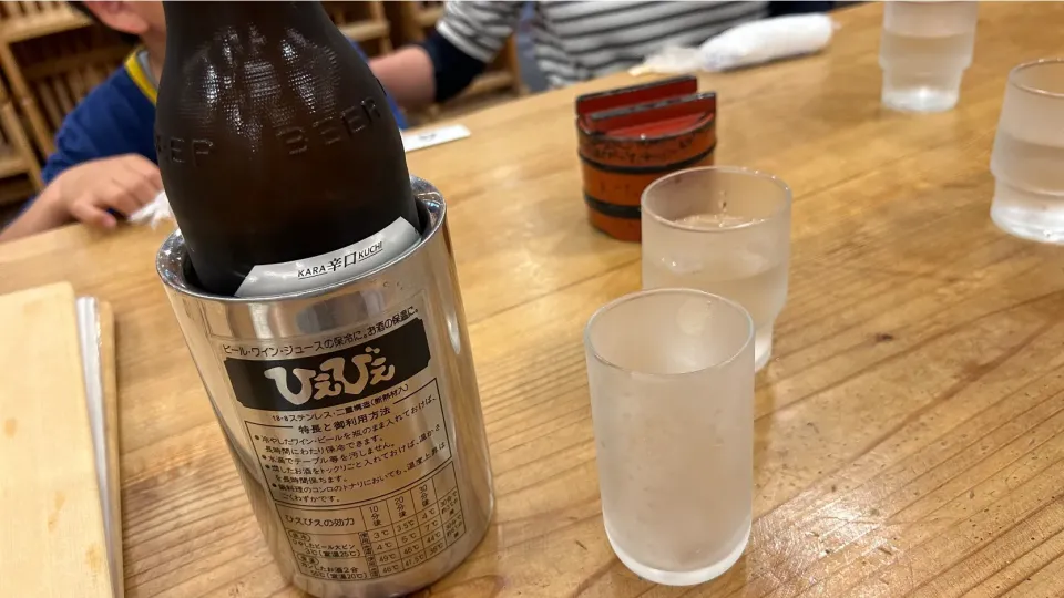 瓶ビールが温まらない容器|Morito Kamiyaさん