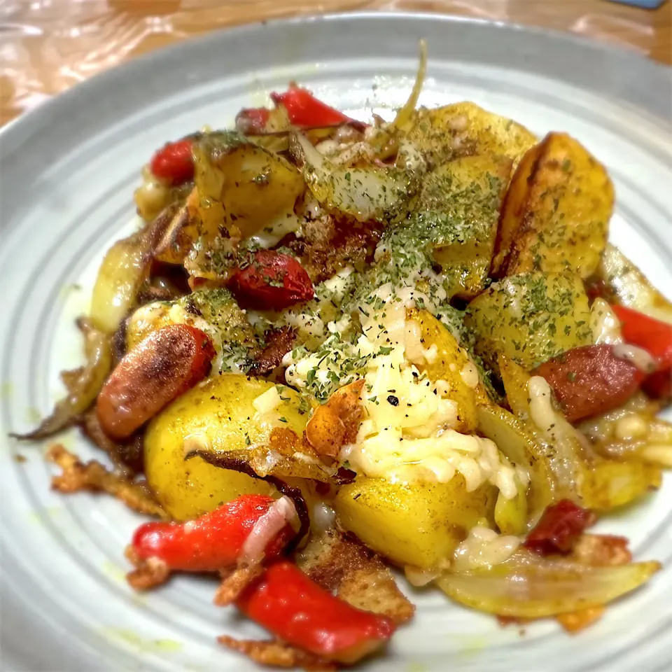 カレージャーマンポテトのチーズ焼き🧀|buhizouさん