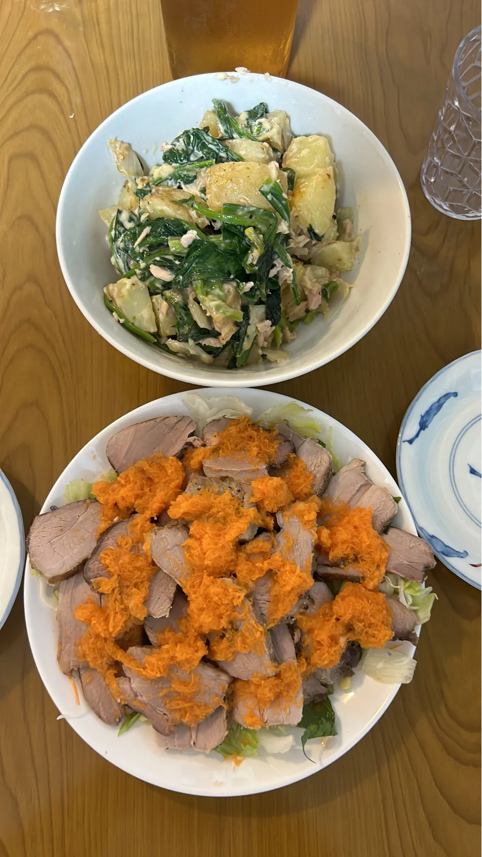 Snapdishの料理写真:ローストポークとツナマヨポテト|だんごさん