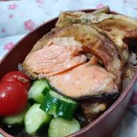 Snapdishの料理写真:高校生男子曲げわっぱ弁当|JUNさん