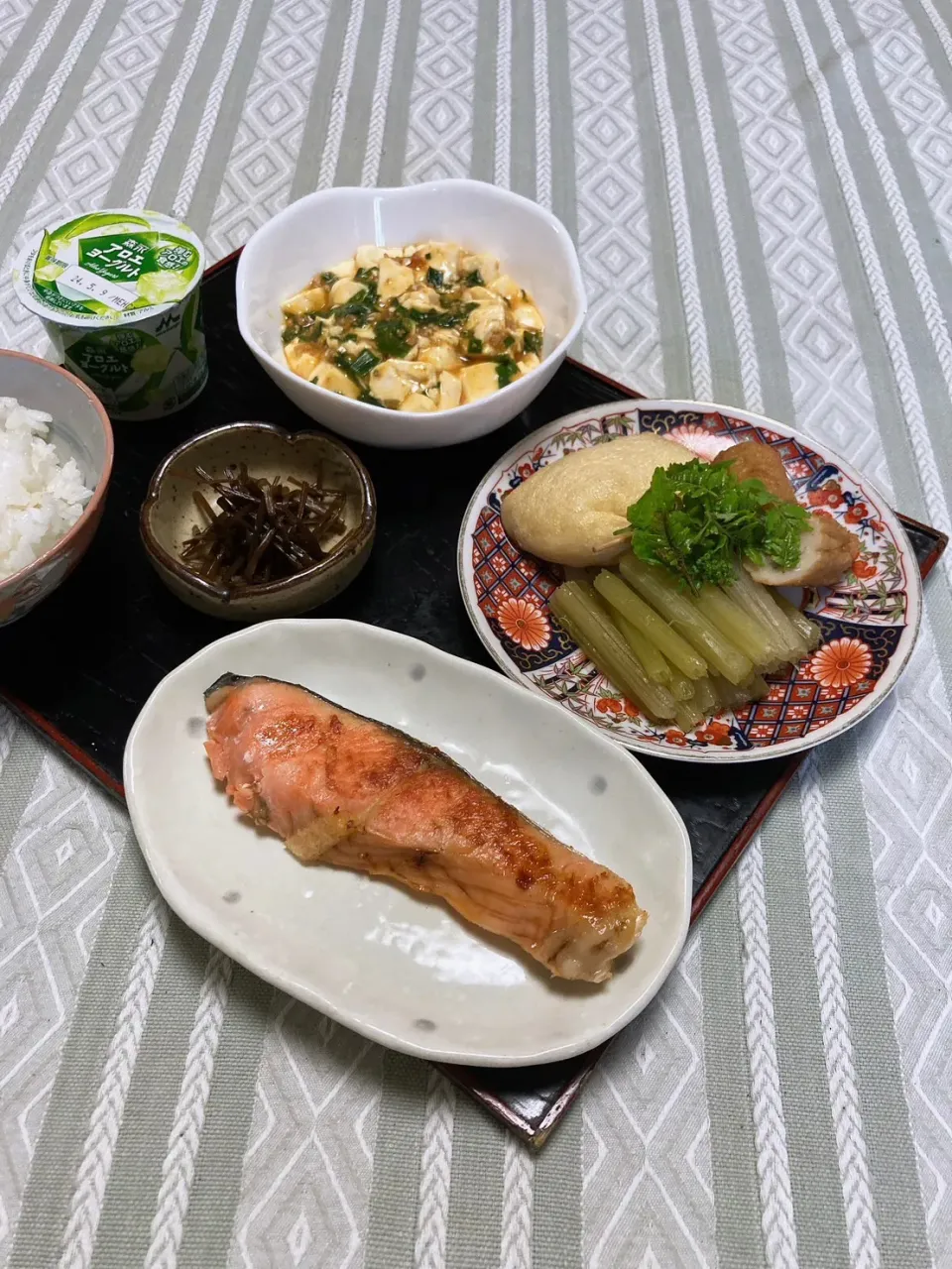 grandmaの晩ごはん☆ 玉子入り巾着で煮物、麻婆豆腐､焼き魚で...
蕗の佃煮を煮ました|kaoriさん