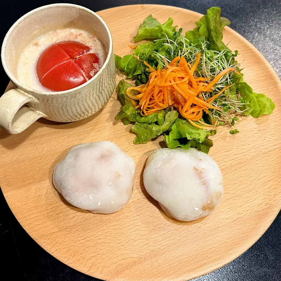 豆腐チョコクリームとバナナ大福|チイホ✨さん