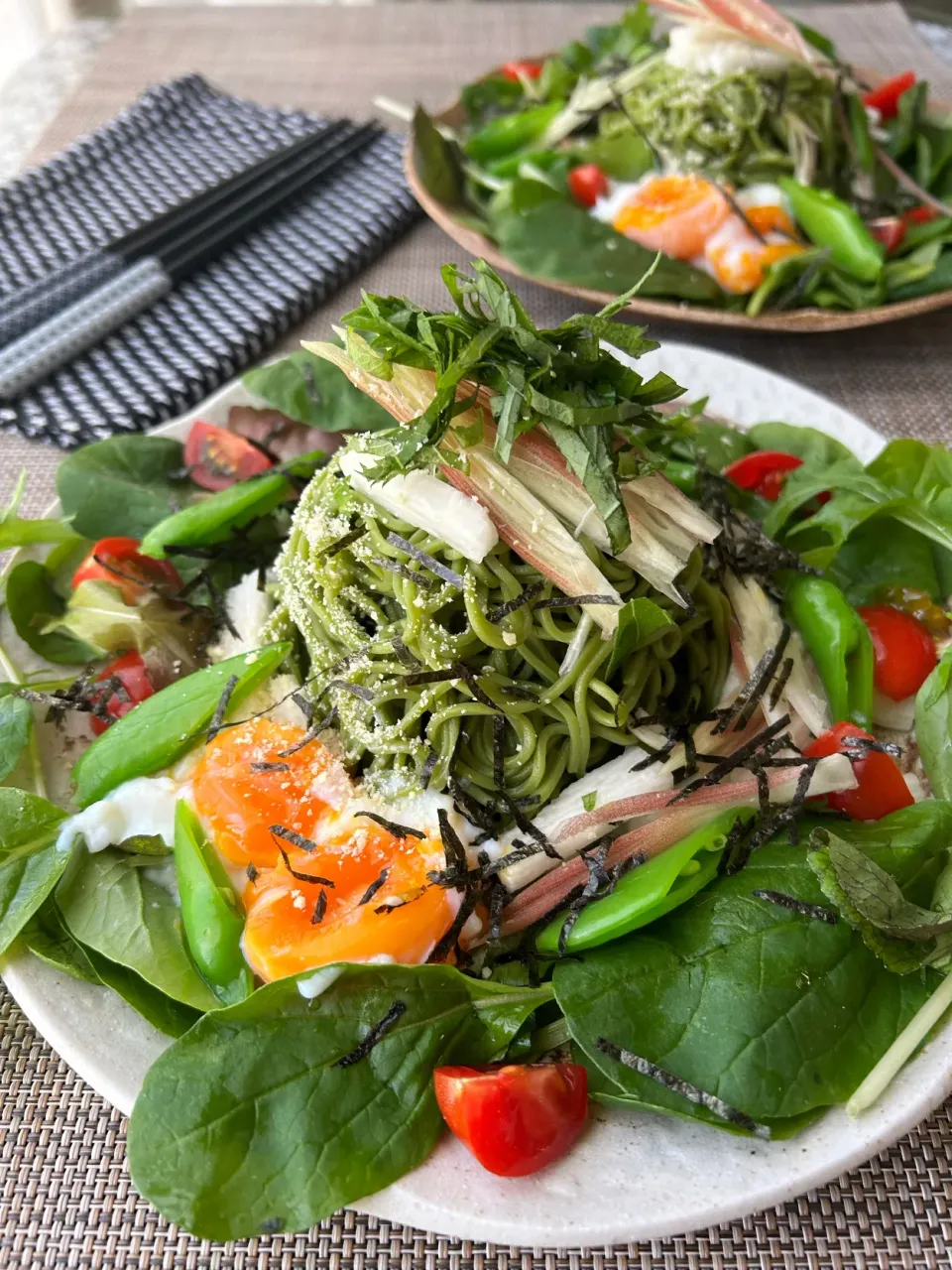 Snapdishの料理写真:これからの時期食べたくなる『茶そばサラダ🥗』|まなまな♡さん