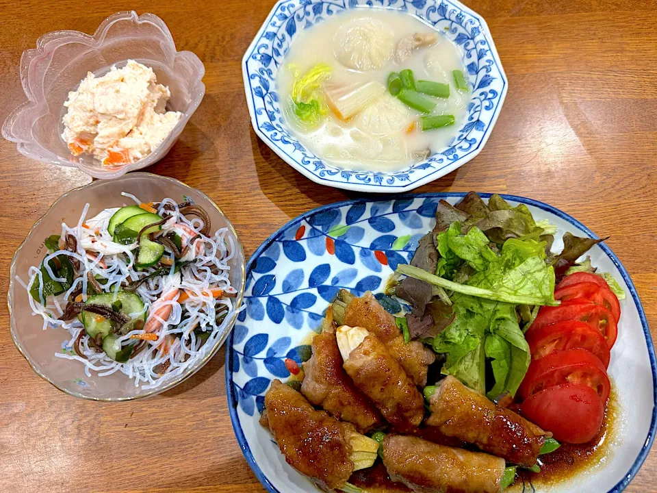 Snapdishの料理写真:肌寒い夜の晩ご飯|sakuramochiさん