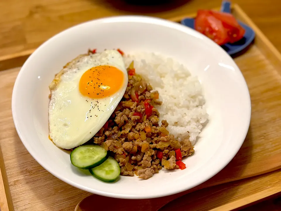 子供も食べられるガパオライス風|かぼちゃんさん