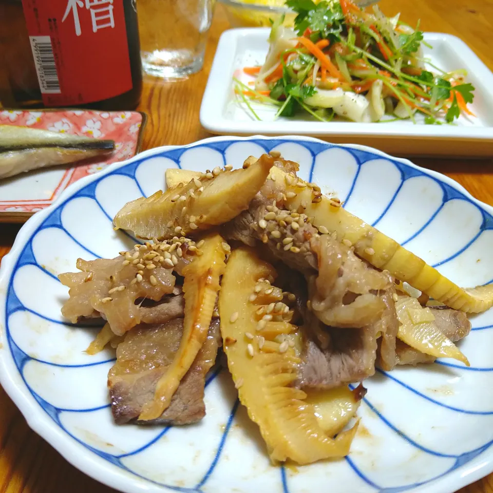 Kaorinboさんの料理 筍と牛肉の味噌炒め|とまと🍅さん