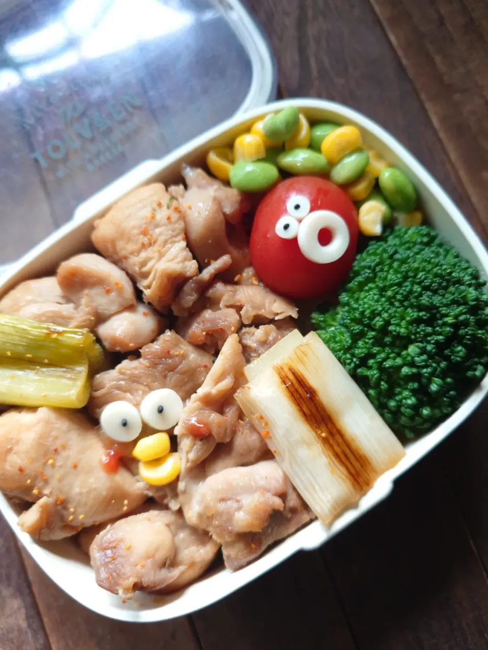 Snapdishの料理写真:漢の…次女用🍱白飯がススム焼き鳥丼弁当|ᵏᵒᵘさん