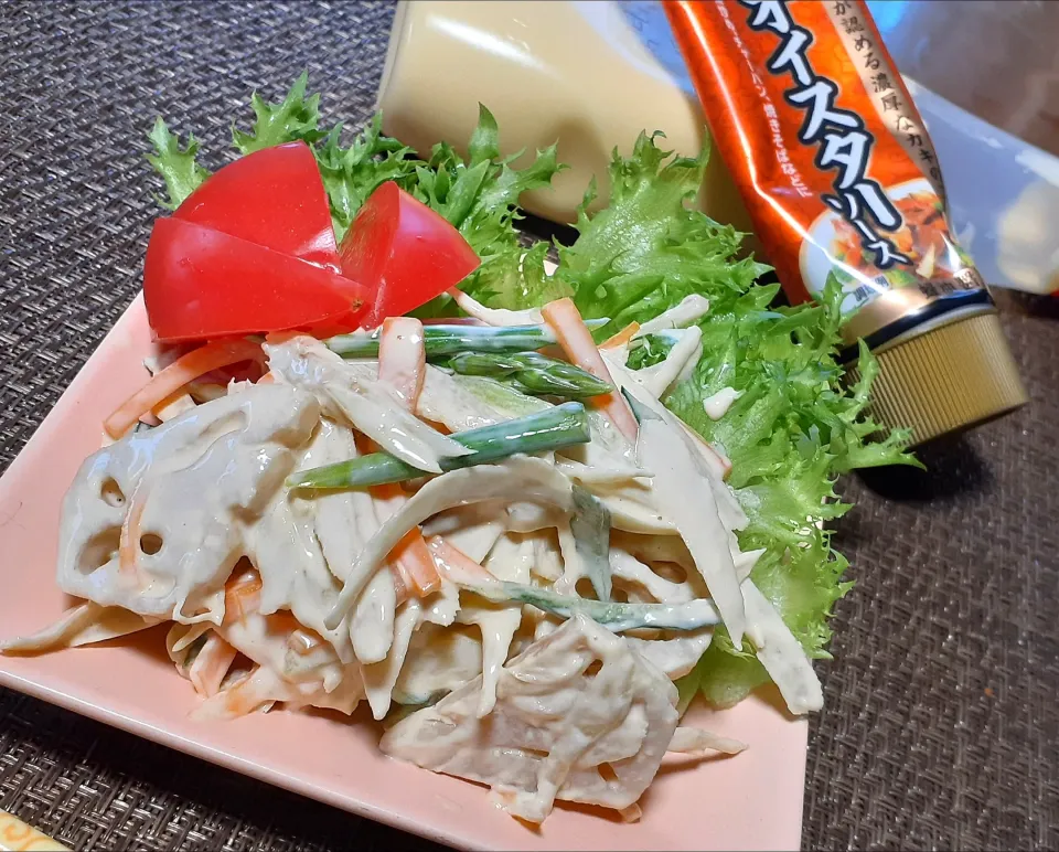 根菜のオイマヨサラダ🥗|びせんさん