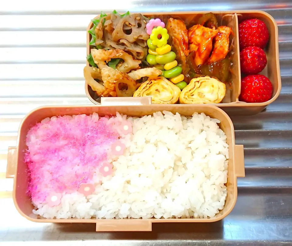 鶏むねケチャップ炒め弁当|8YUKKO8さん