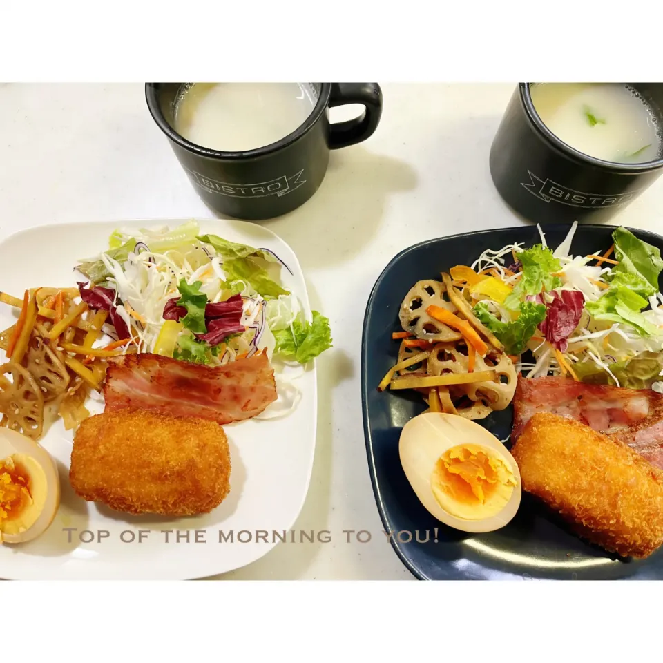 Snapdishの料理写真:ある日の朝ごはん。|aki_puさん