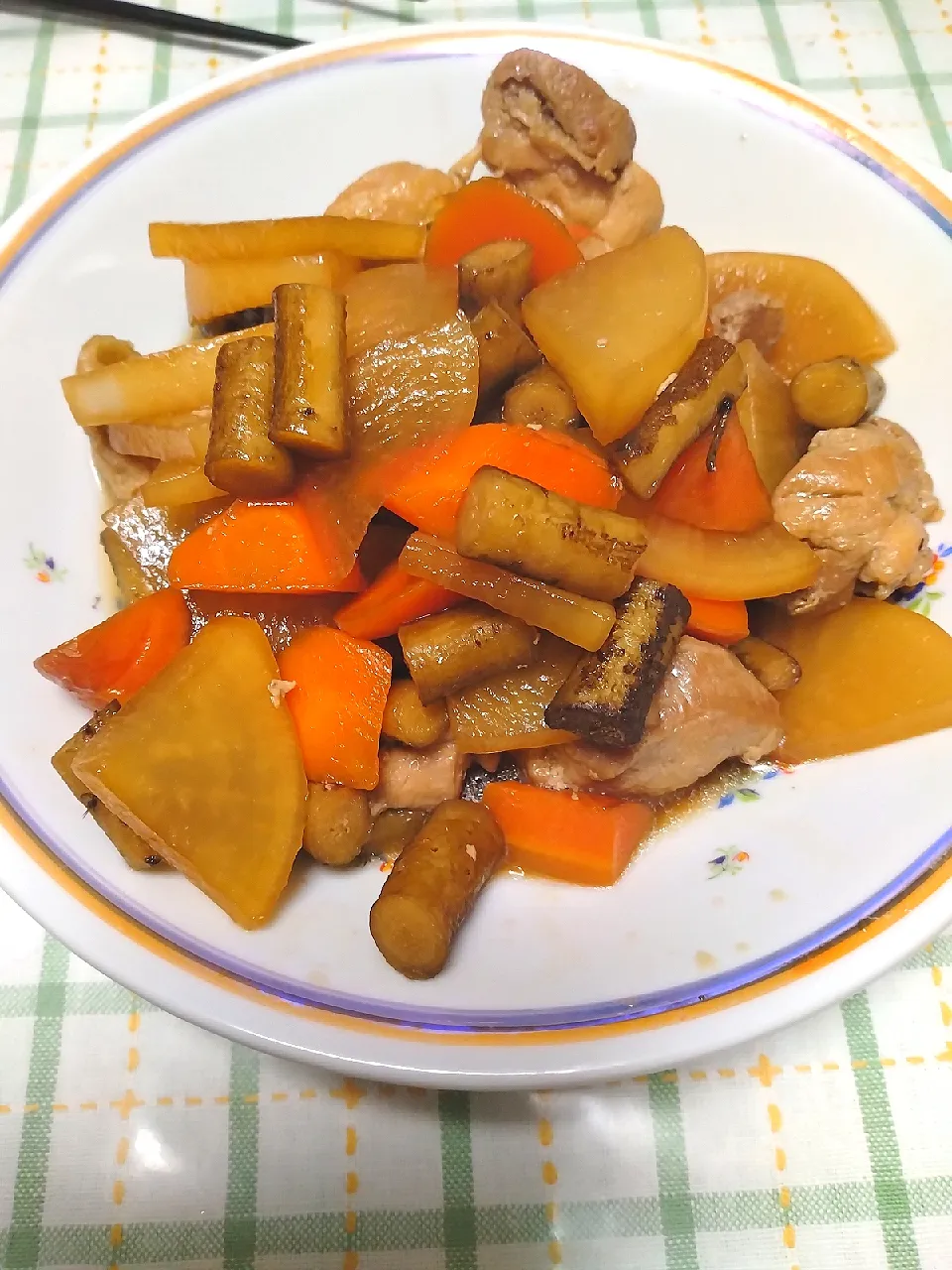 鶏肉とごぼうの煮物|のばーきさん