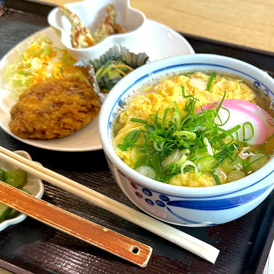 卵うどん定食|kakoさん