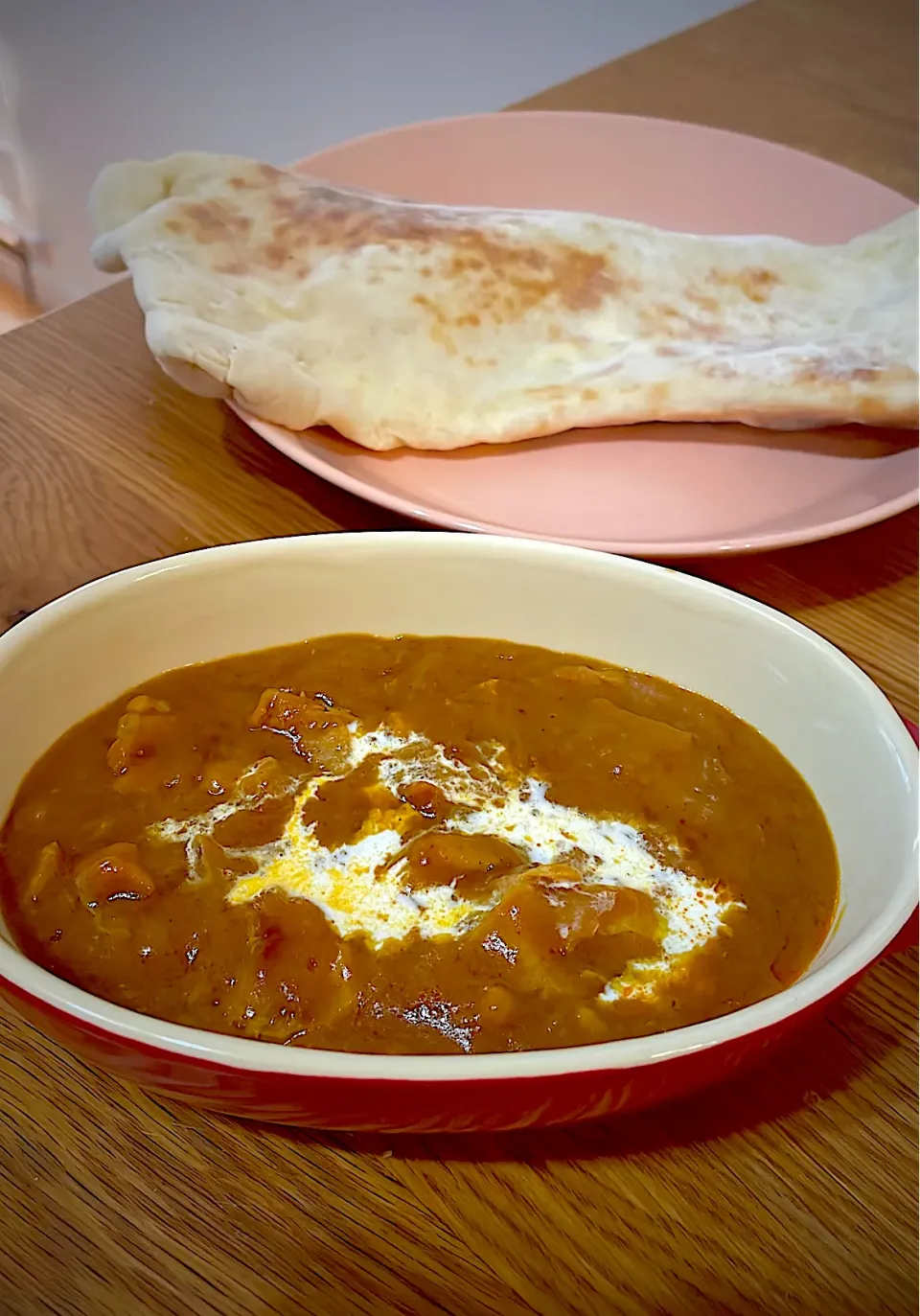 チキンカレーとクリームチーズナン|ゆうさん