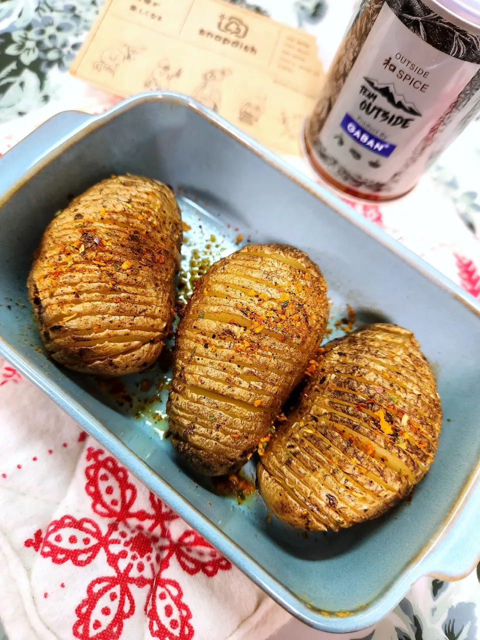 🔷名古屋コーチンオイル焼き🥔新じゃがメークインde ハッセルバックポテト🔷|@きなこさん