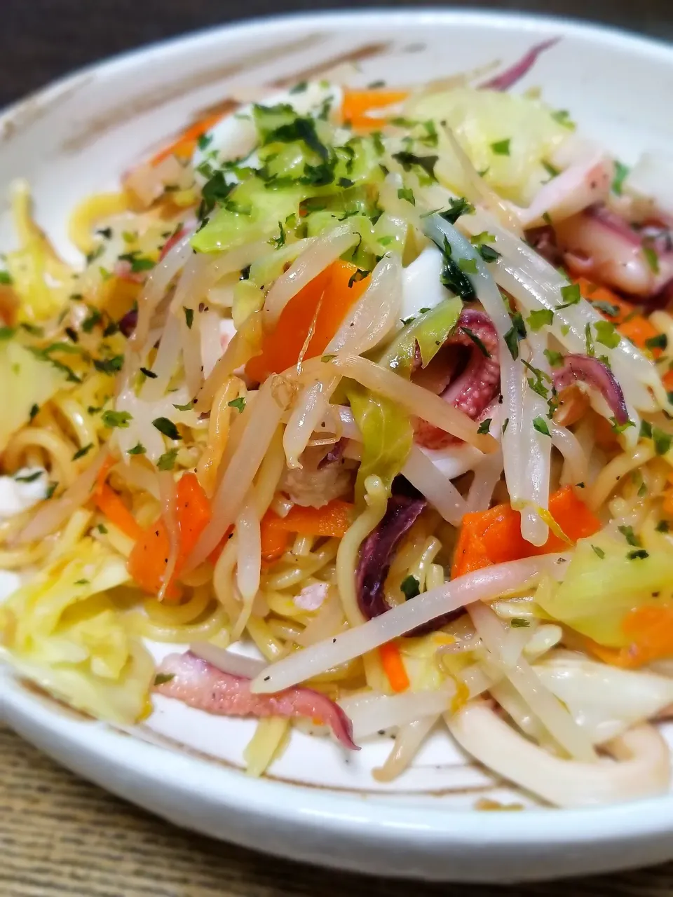 パパ作👨イカ塩焼きそば|ぱんだのままんさん