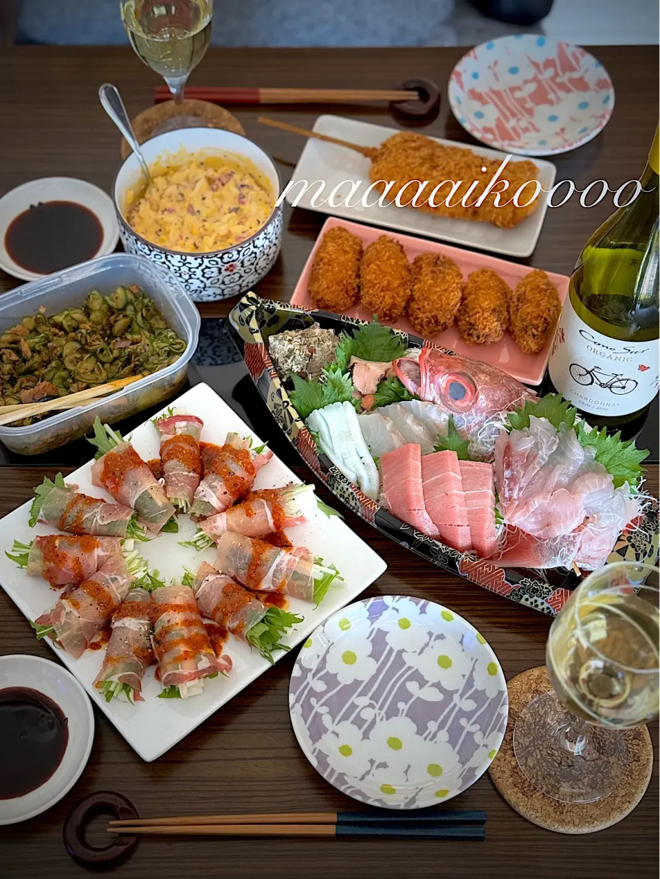 休日おうちごはん🐟✨🥂🍾|マイコさん