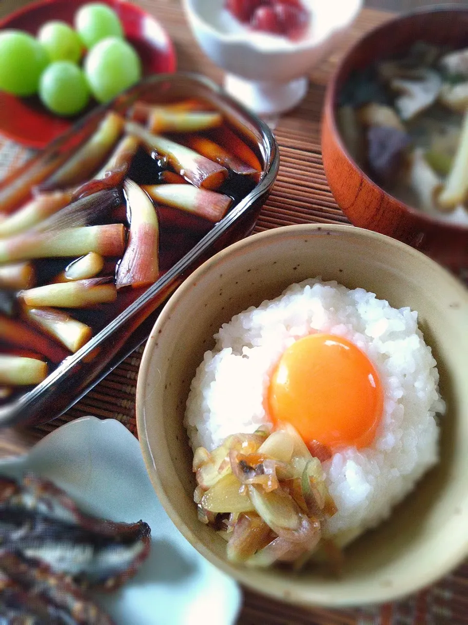 まめころさんの料理 みょうがの茎醤油漬け|まめころさん