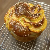 地瓜辮子手撕包                                         sweet potato braid pull-apart bread|EmilyChenさん