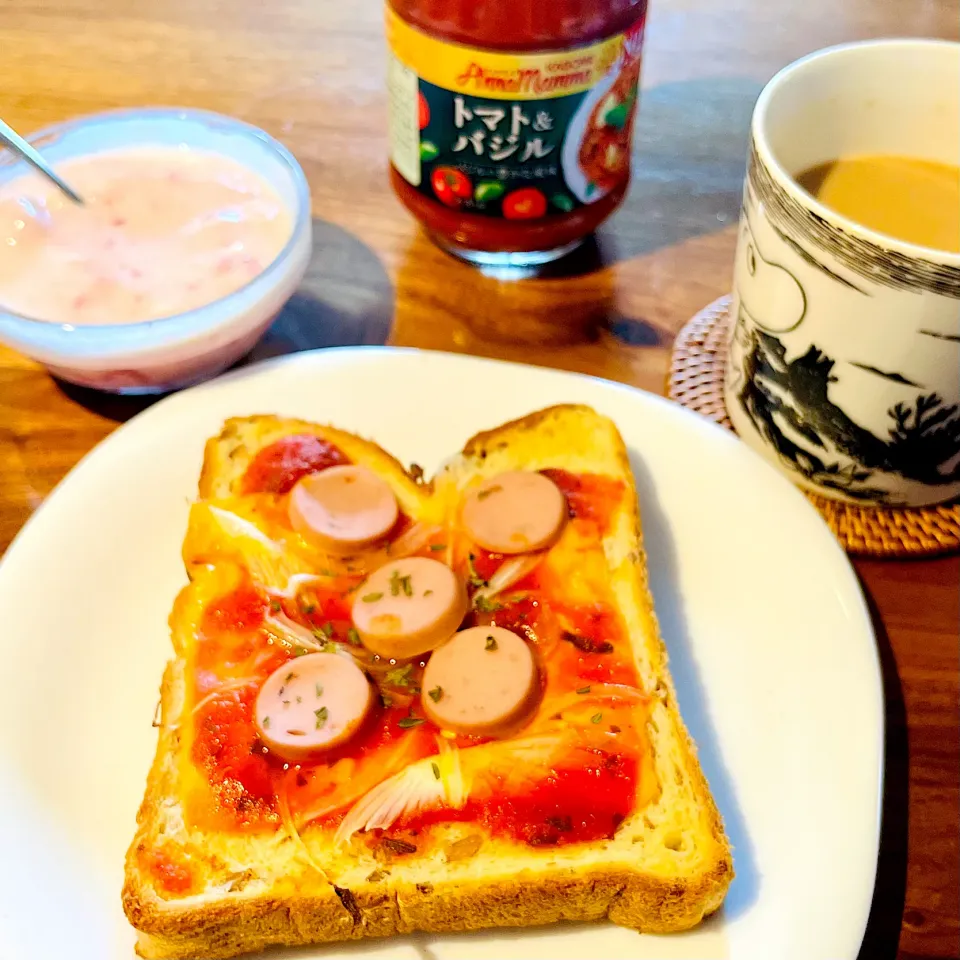 アンナマンマでピザトースト🍕Pizza Toast|アッコちゃん✨さん