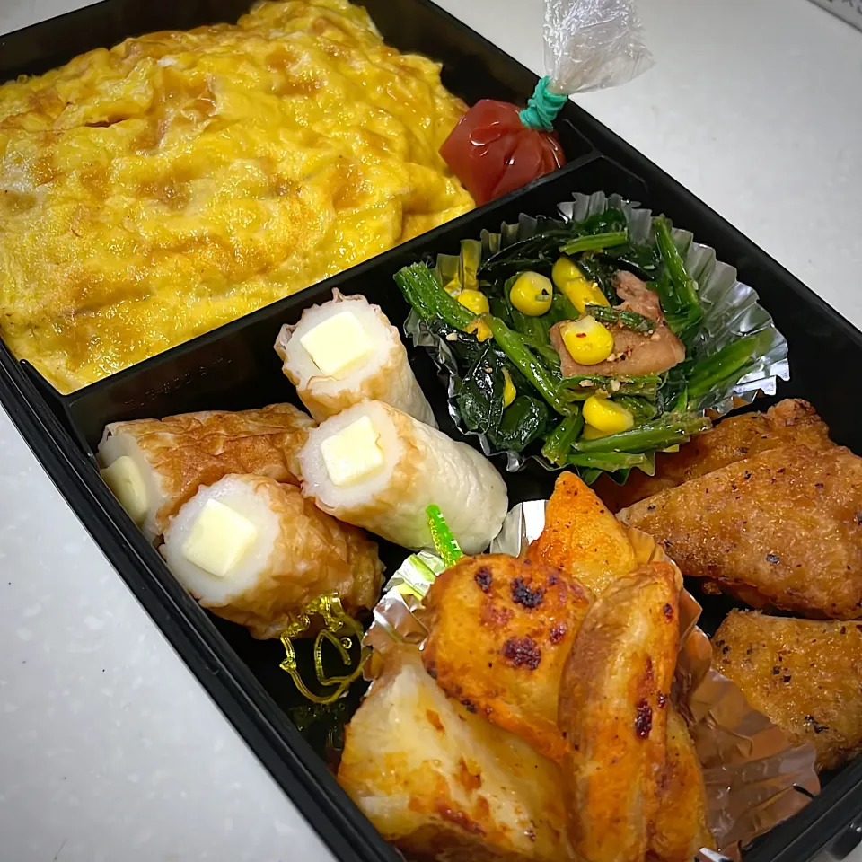 久々の息子弁当🍱😋茶色😇笑|ハルカさん