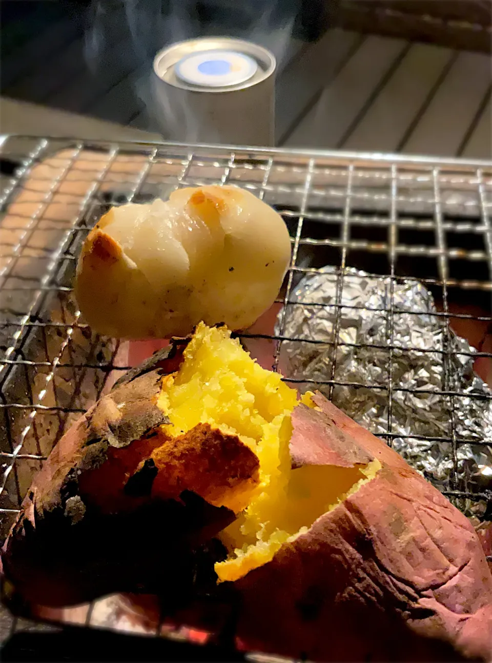 Snapdishの料理写真:🌏おいしい世界ごはんパートナー🌍
✨ワールド調味料✨
七輪deおうちバーベキューBBQ焼き芋と焼き餅|9421beruさん