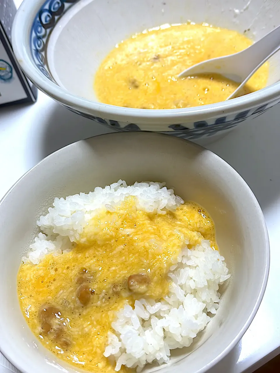 Snapdishの料理写真:山芋と卵でトロロご飯♫wwwww|Yoshihiro Andoさん