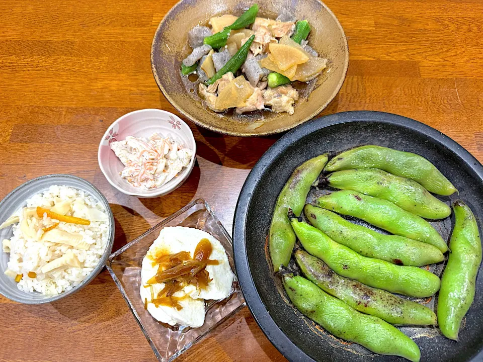 筍 そら豆 堪能 晩ご飯|sakuramochiさん