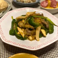 Snapdishの料理写真:青椒肉絲