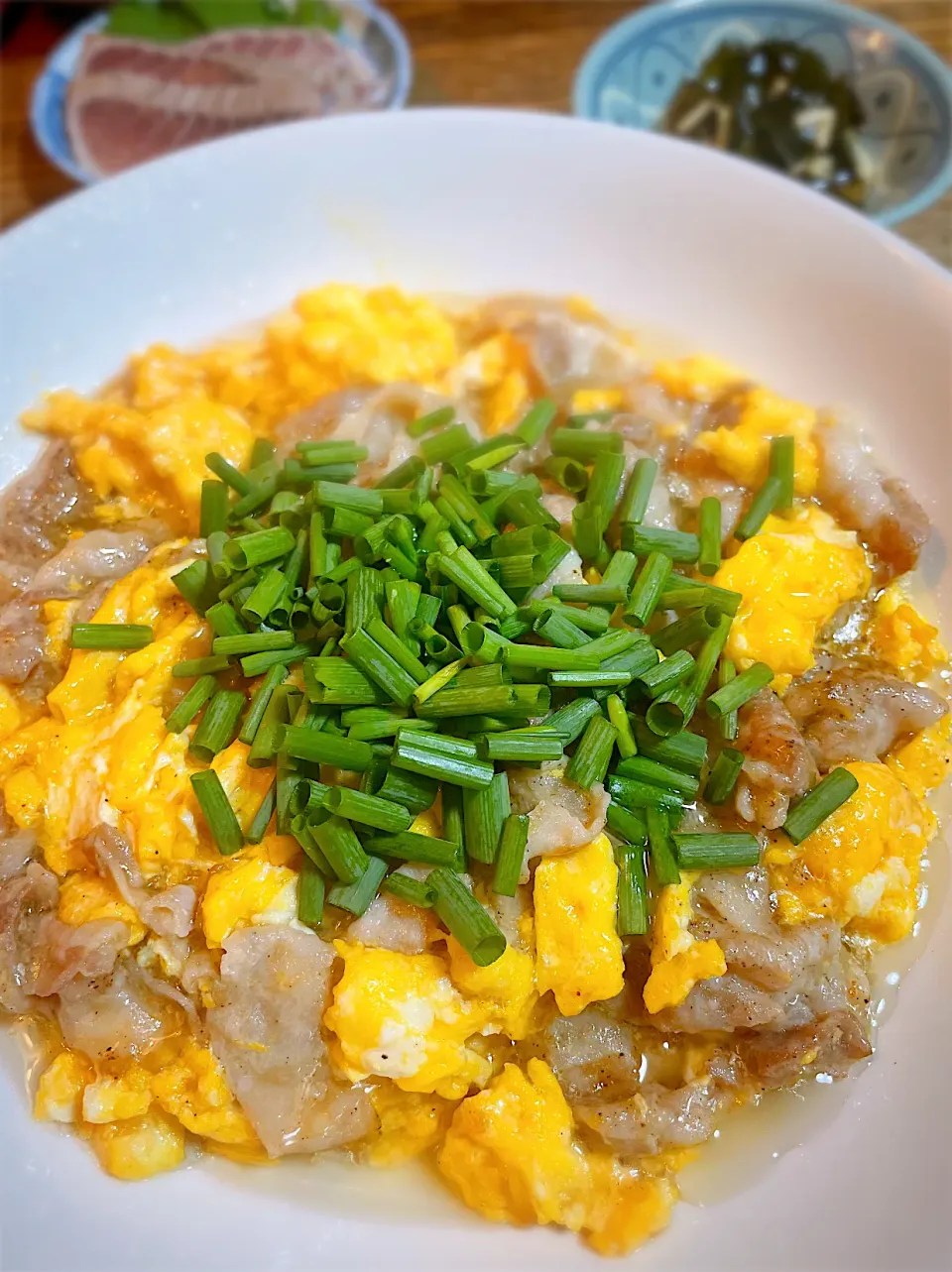 夕飯・豚肉と卵のトロトロ炒め|akiさん