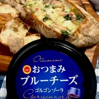 Snapdishの料理写真:おつまみブルーチーズでパンチーズフォンデュ|じゅんさん