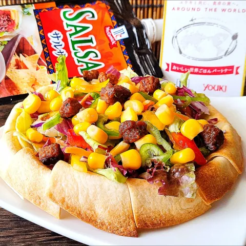 「ＭＣ　サルサ」を使ってみたSnapdishの料理・レシピ写真:トルティーヤカップ＆メキシカンサラダ🥗