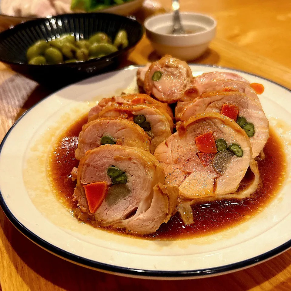 鶏肉の八幡巻き✴︎|あやみんさん