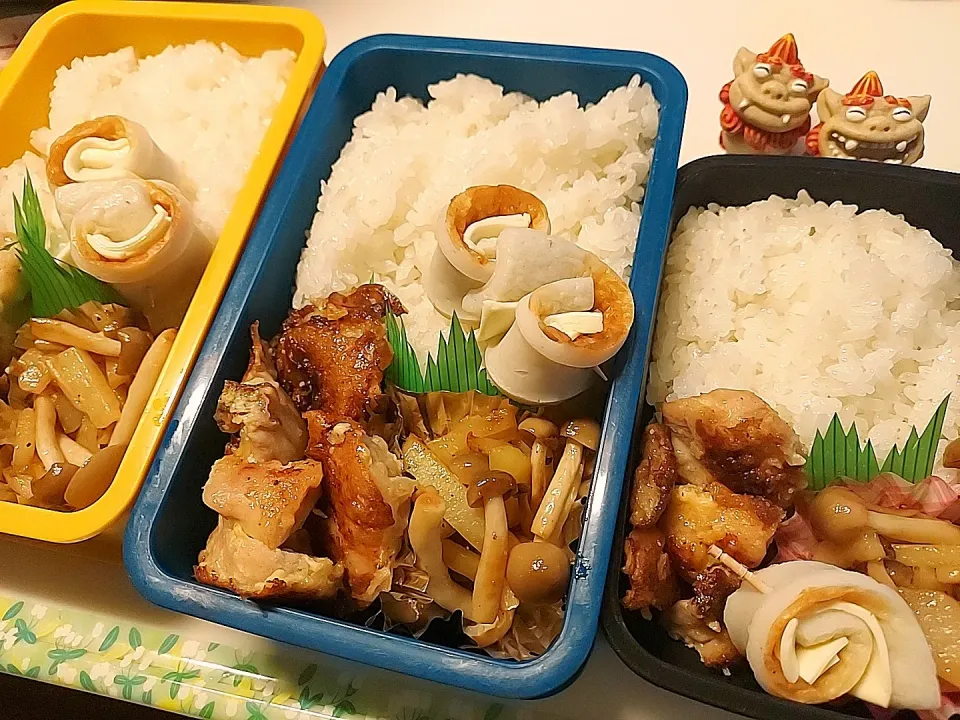 夫弁当､息子弁当､娘弁当|みどりさん