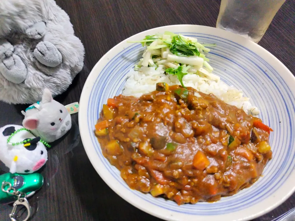 ひき肉と夏野菜のカレー|サトリさん