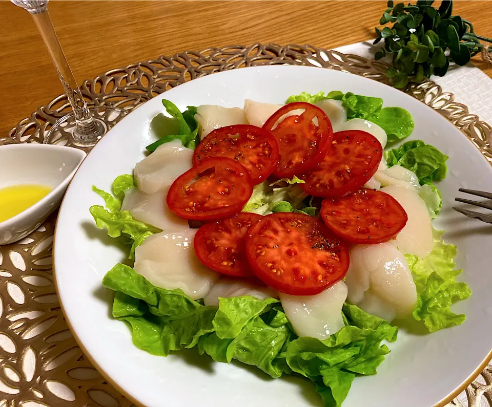 Snapdishの料理写真:帆立のカルパッチョ|花🍀さん