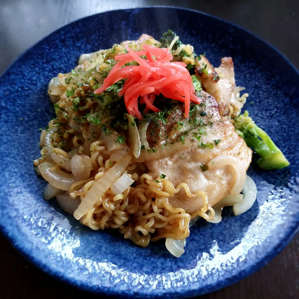 サリ麺で焼きそば|きつねさん