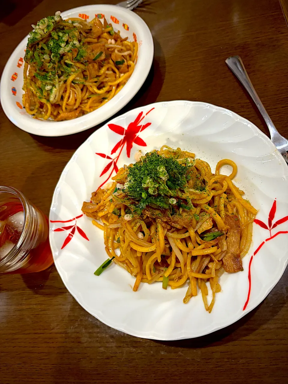 焼きそば　フルーツアイスティー|ch＊K*∀o(^^*)♪さん