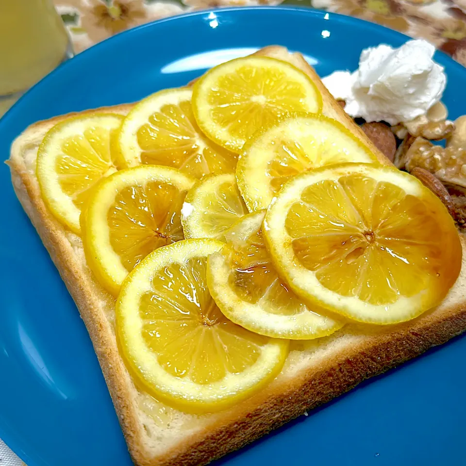 スイーツポテトさんの料理 はちみつレモン☆トースト|くまちゃんさん