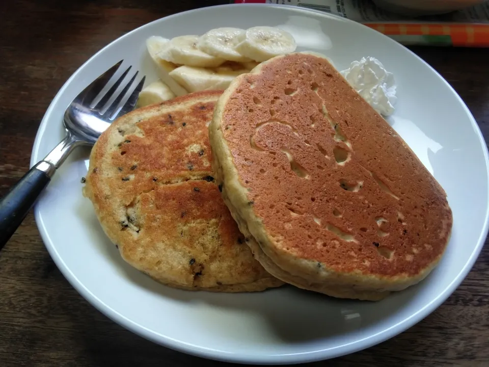 Snapdishの料理写真:パンケーキ|にんにくと唐辛子が特に好き❤️(元シャリマー)さん