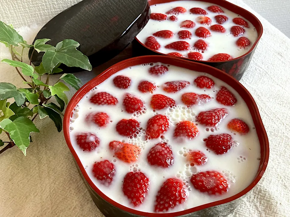 ＊たっぷりいちごの牛乳寒🍓＊|＊抹茶＊さん