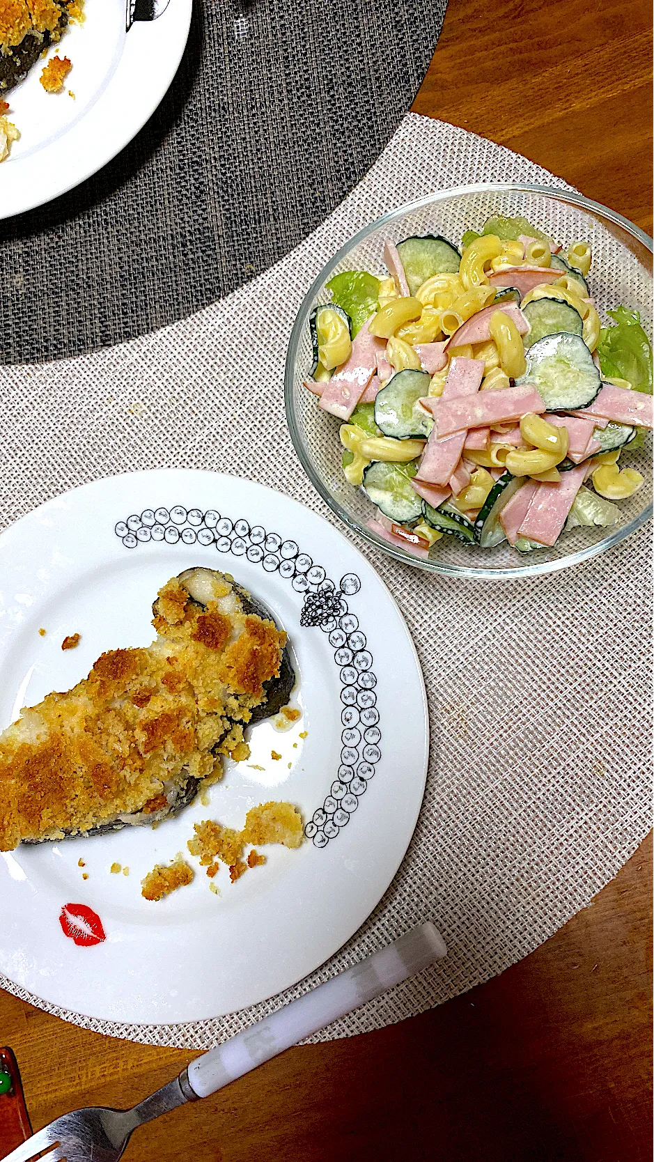 鱈のパン粉マヨチーズ焼き、マカロニサラダ|kaaaaaさん