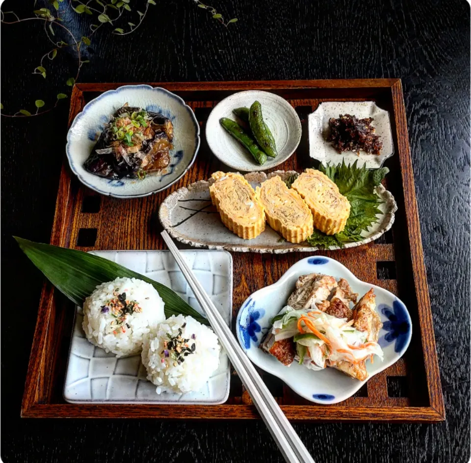 鶏もも肉の南蛮漬けと茄子の照り焼き|瑞さん