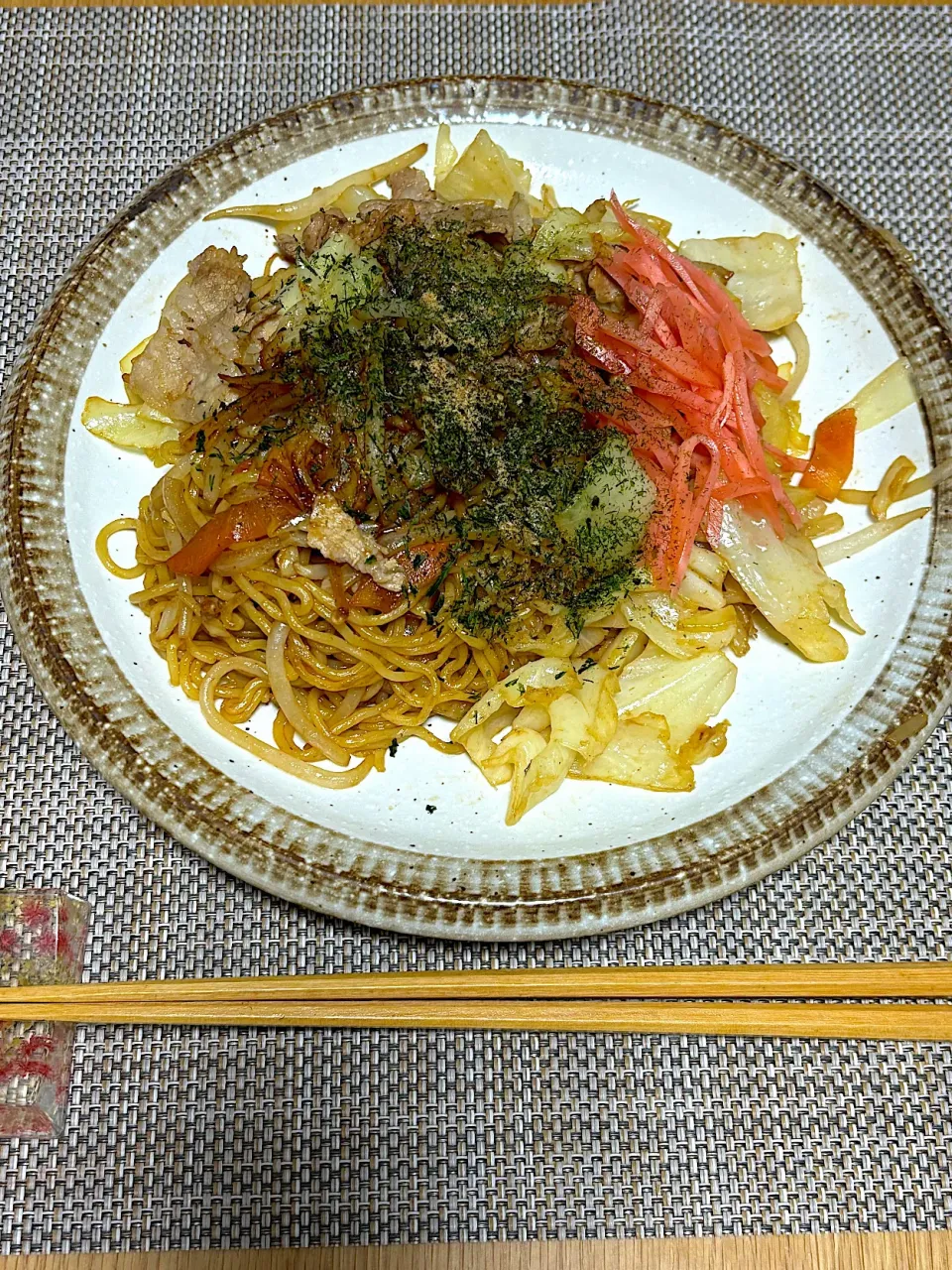 Snapdishの料理写真:昨日の夜ごはん~ソース焼きそば~|ゆかｕさん