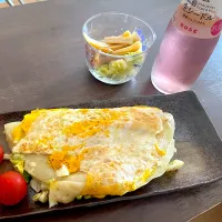 Snapdishの料理写真:キャベツ焼き🥬|黒蜜きなこさん