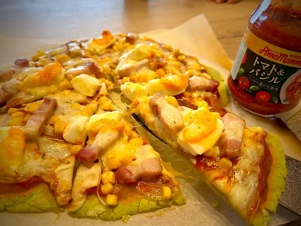 Snapdishの料理写真:お野菜たっぷり米粉pizza🍕|milky210さん